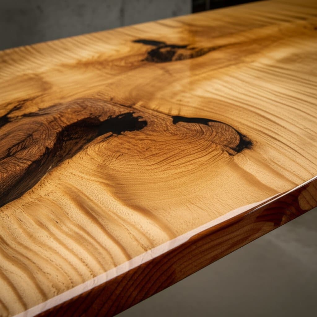 Featured image for Epoxy Resin Lets Wood Grain Shine Through Forever