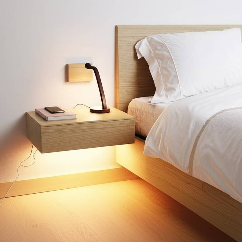 Featured image for DIY Floating Nightstands Free Up Floor Space Fast