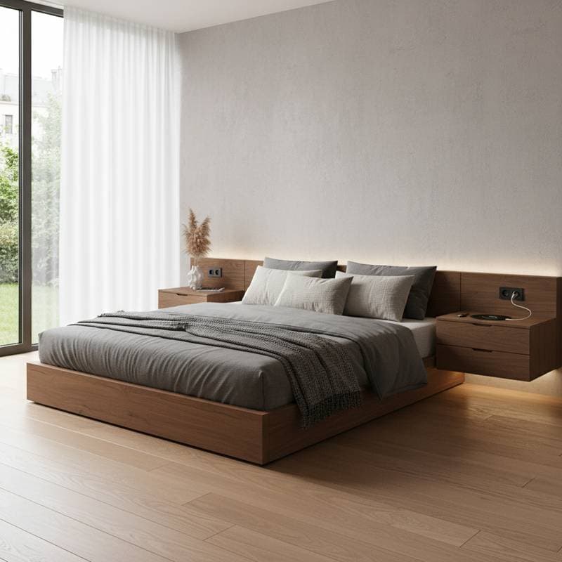 Featured image for Why Floating Nightstands Rule Minimalist Bedrooms