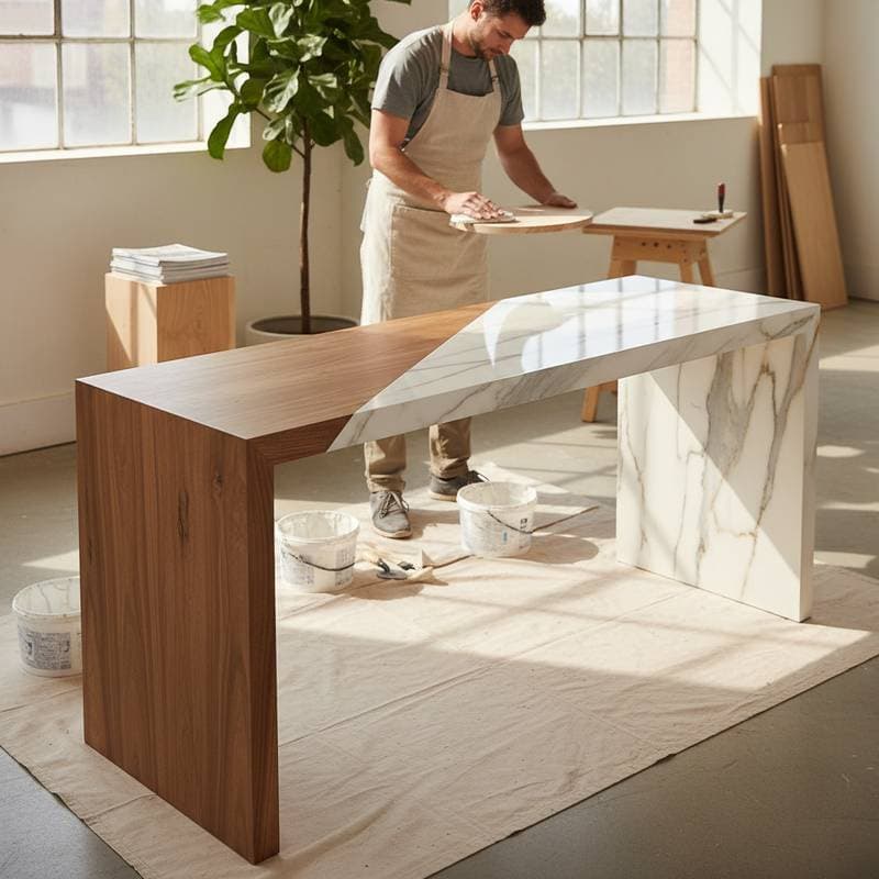 Featured image for Venetian Plaster Brings Stone Luxury to Wood Projects