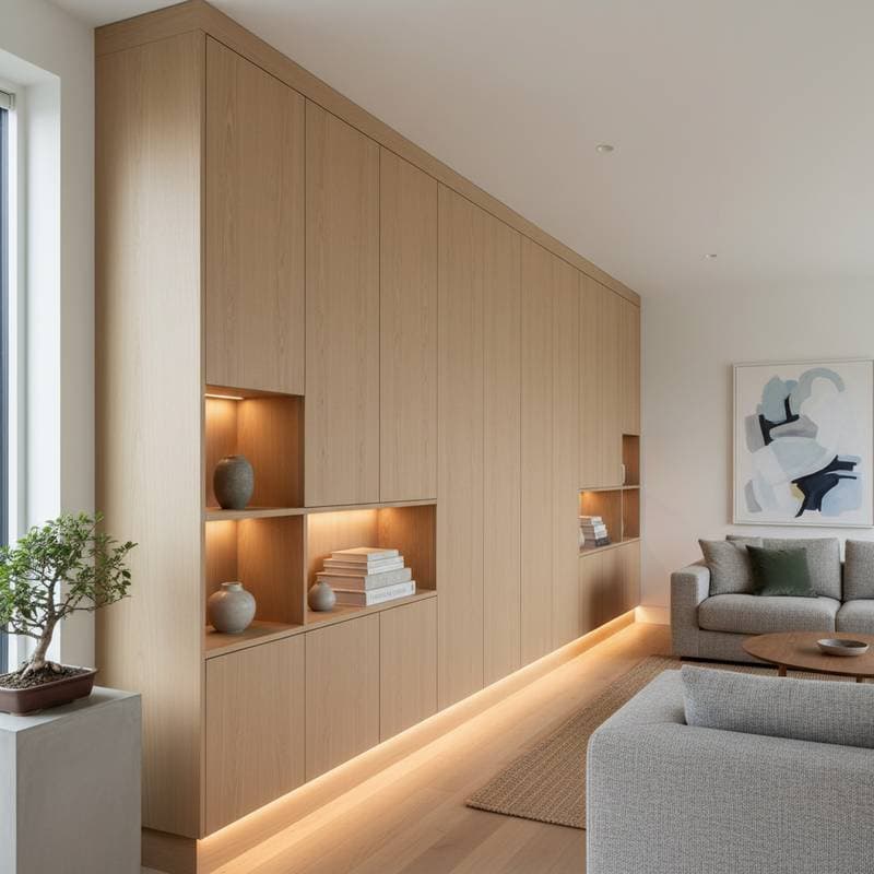 Image for Japandi Built-Ins Turn Walls Into Hidden Storage