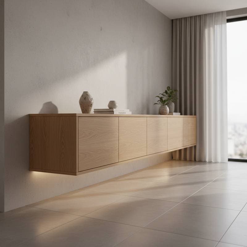 Image for Floating Credenzas Replace Base Cabinets in 2025