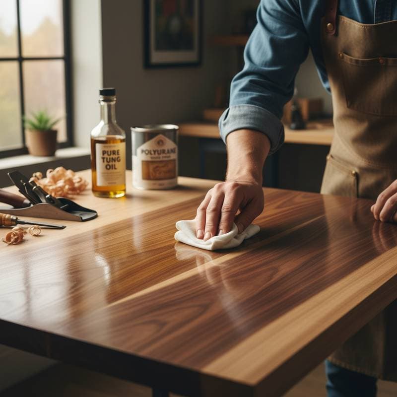 Featured image for Why Woodworkers Are Ditching Poly for Tung Oil