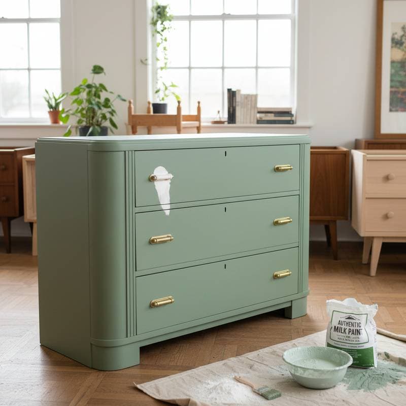 Image for Milk Paint's Matte Finish Reshapes Vintage Furniture