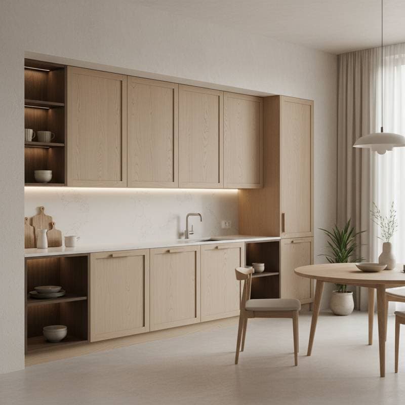 Image for Japandi Shaker Fusion Redefines Minimalist Cabinets