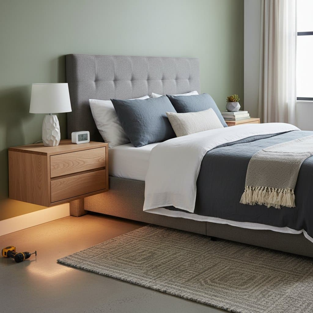 Image for Reclaim Two Square Feet Per Side with Floating Nightstands