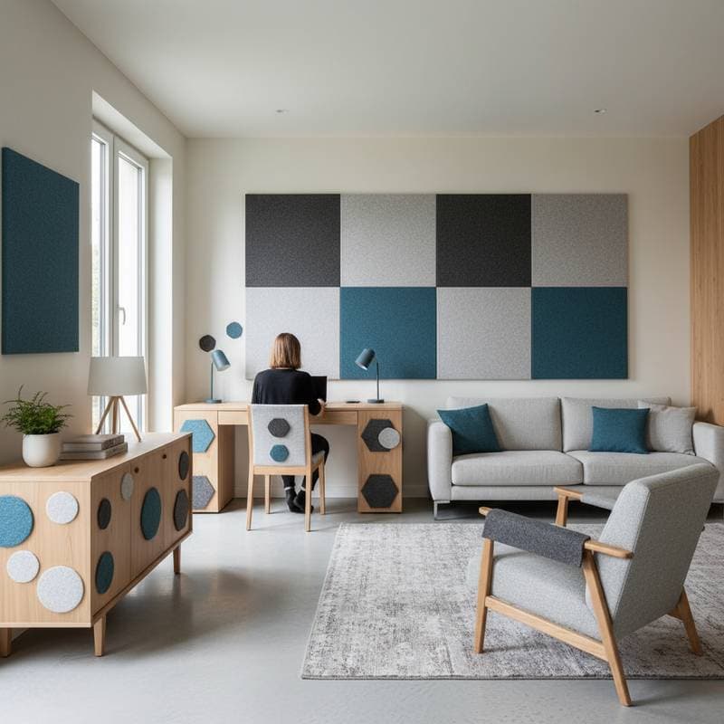 Featured image for Quiet Your Furniture with DIY Acoustic Felt Panels