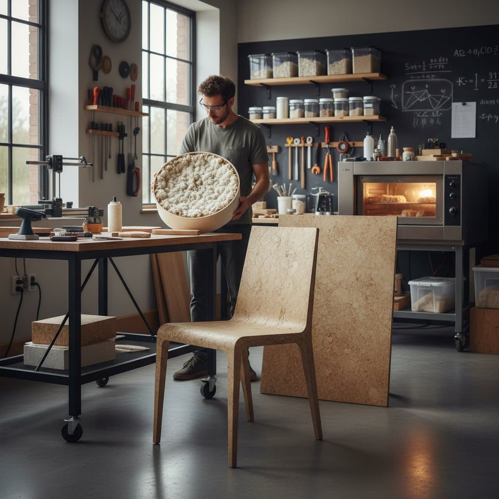 Featured image for Mycelium Composites Replace Plywood at Half the Energy Cost