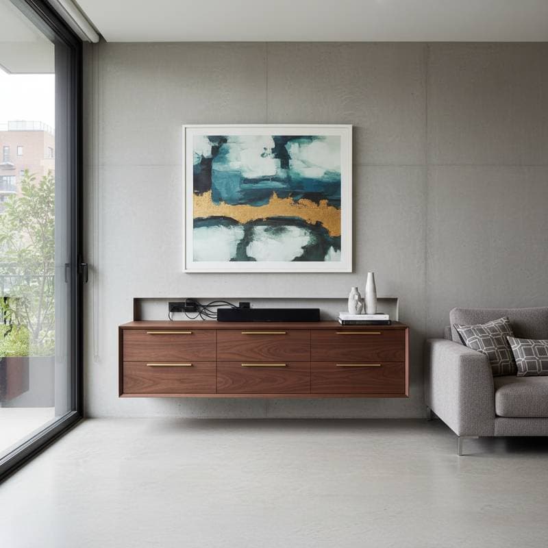 Image for Why Floating Credenzas Rule Wall Storage Now