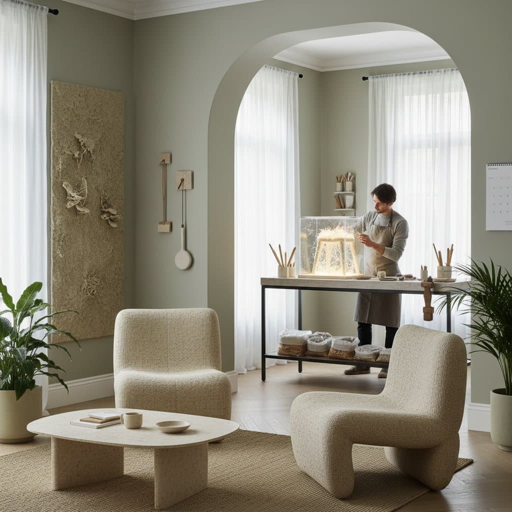 Image for Mycelium Furniture Replaces Toxic Adhesives in Home Workshops