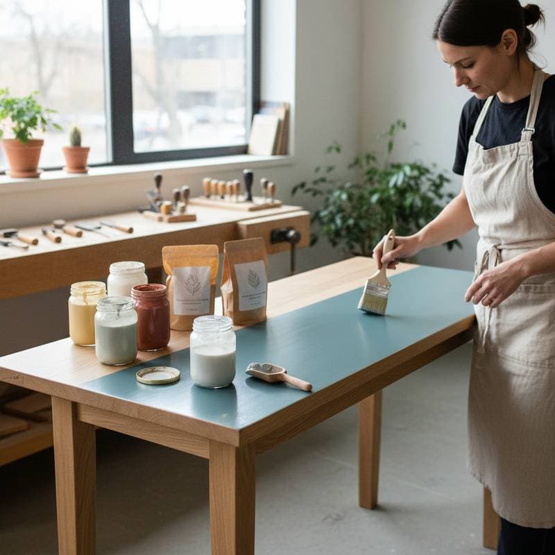 Image for Milk Paint's Zero-VOC Formula Transforms Wood Finishing