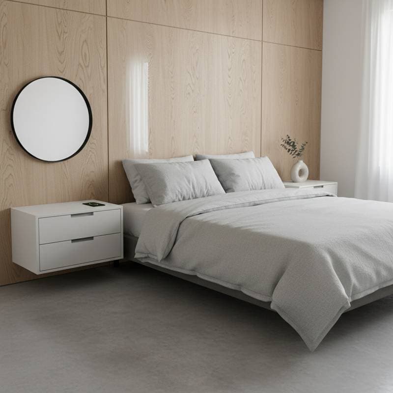 Image for Why Floating Nightstands Free Up 5 Square Feet