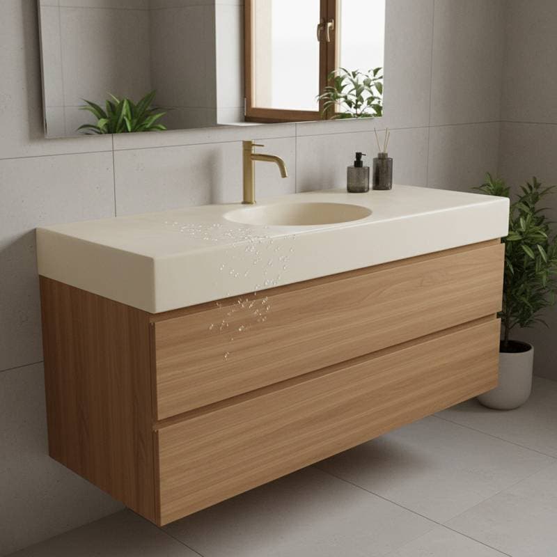 Image for Tadelakt Plaster Seals Wood Vanities Against Water