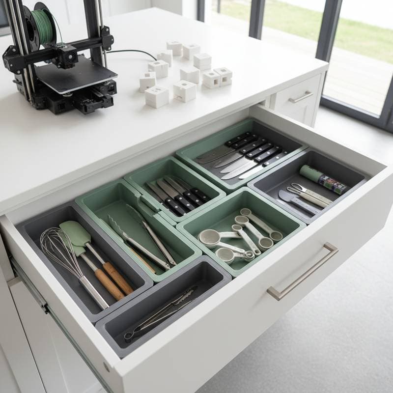 Image for 3D Printing Replaces Custom Inserts for Drawer Storage