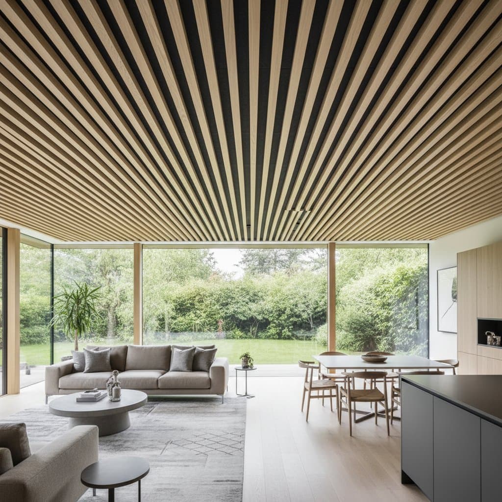Image for Wood Slat Ceilings Cut Echo by 70 Percent