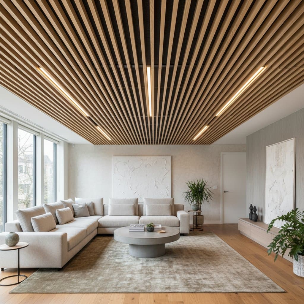 Image for Wood Slat Ceilings That Quiet and Transform Rooms