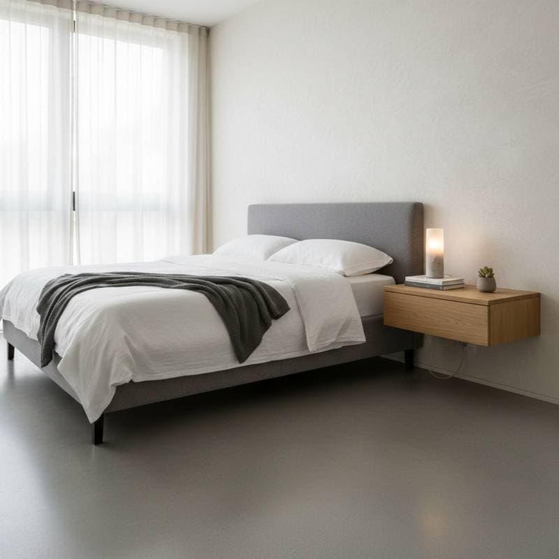 Image for Wall-Mounted Nightstands Free Up Floor Space Fast