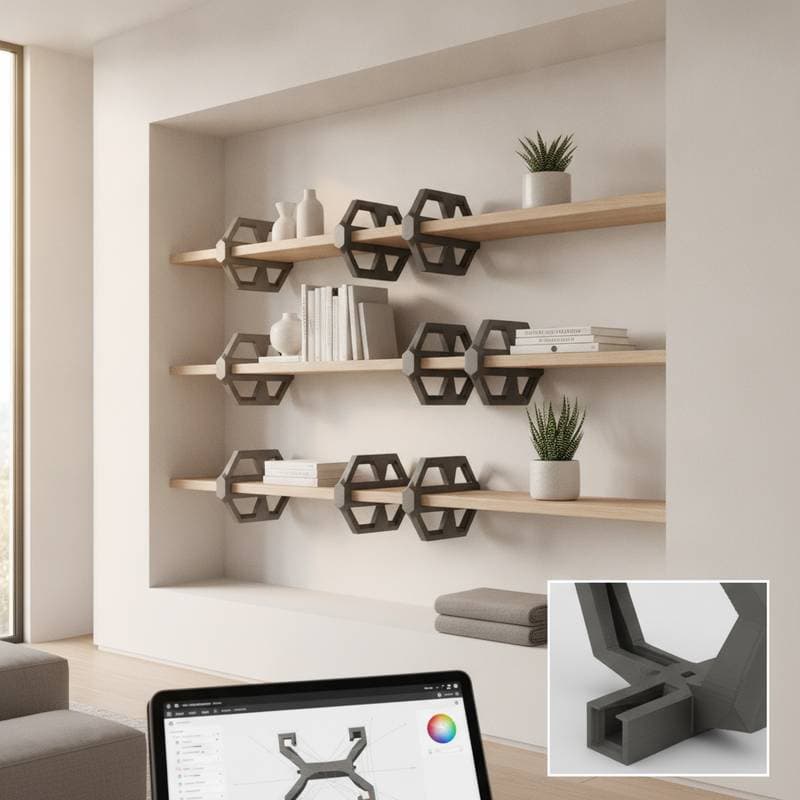 Featured image for 3D-Printed Brackets Cut Shelving Costs in Half