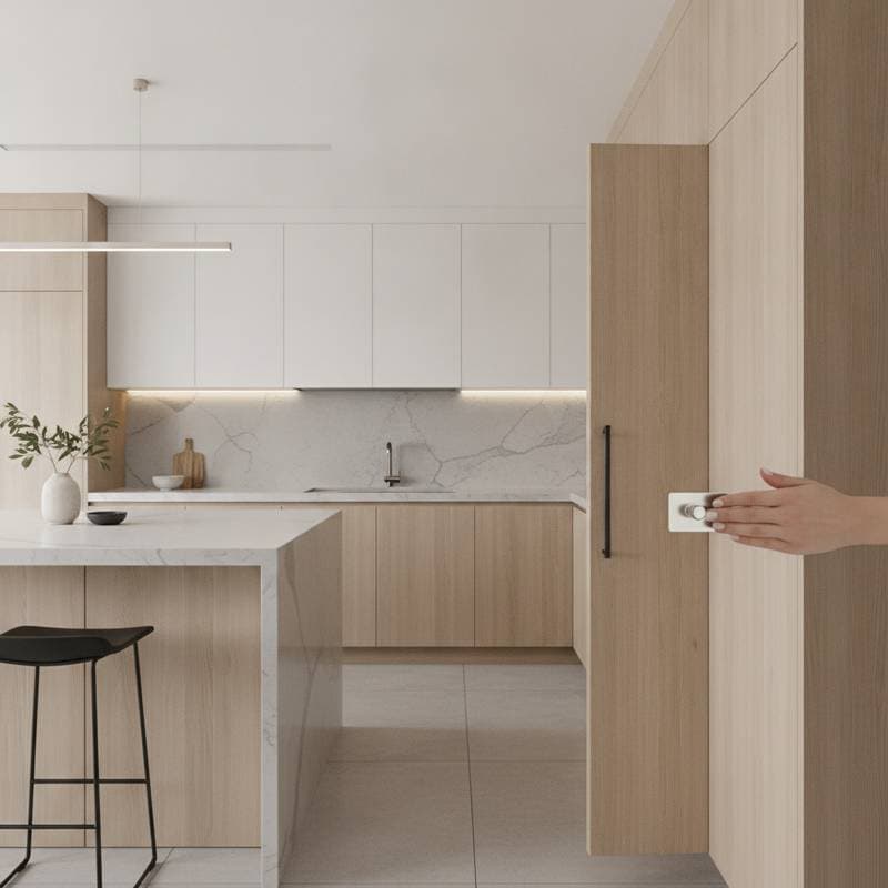 Featured image for Handleless Cabinets Replace Pulls in Modern Kitchens