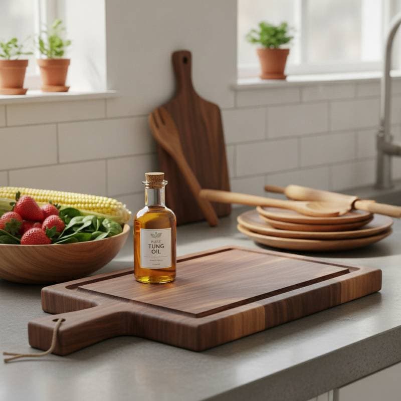 Featured image for Tung Oil Wins as Food-Safe Wood Finish Without Toxins