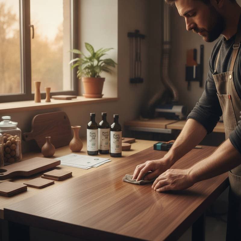 Featured image for Pure Tung Oil Returns as Zero-VOC Wood Finish Standard