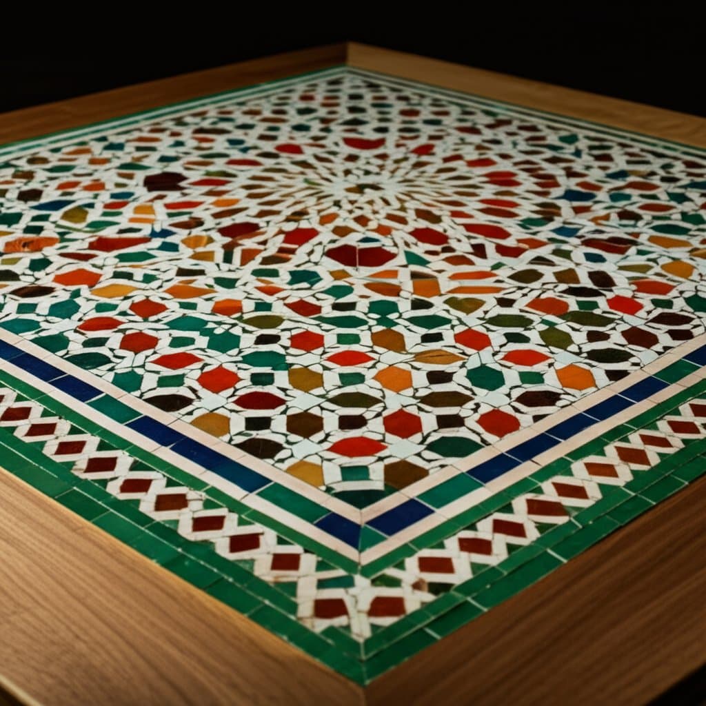Featured image for Zellige Inlays Bring Moroccan Tile Glow to Wood