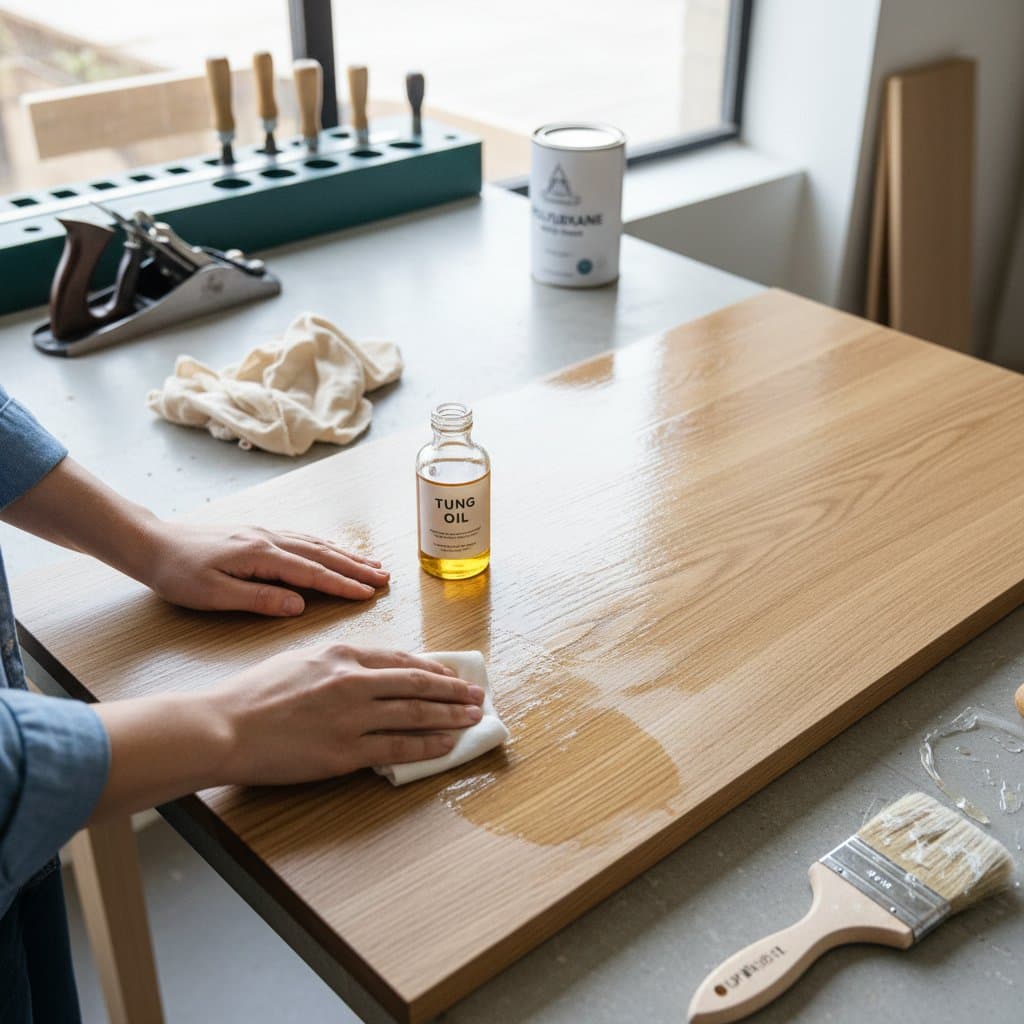 Featured image for Why DIYers Favor Tung Oil Over Polyurethane Finishes