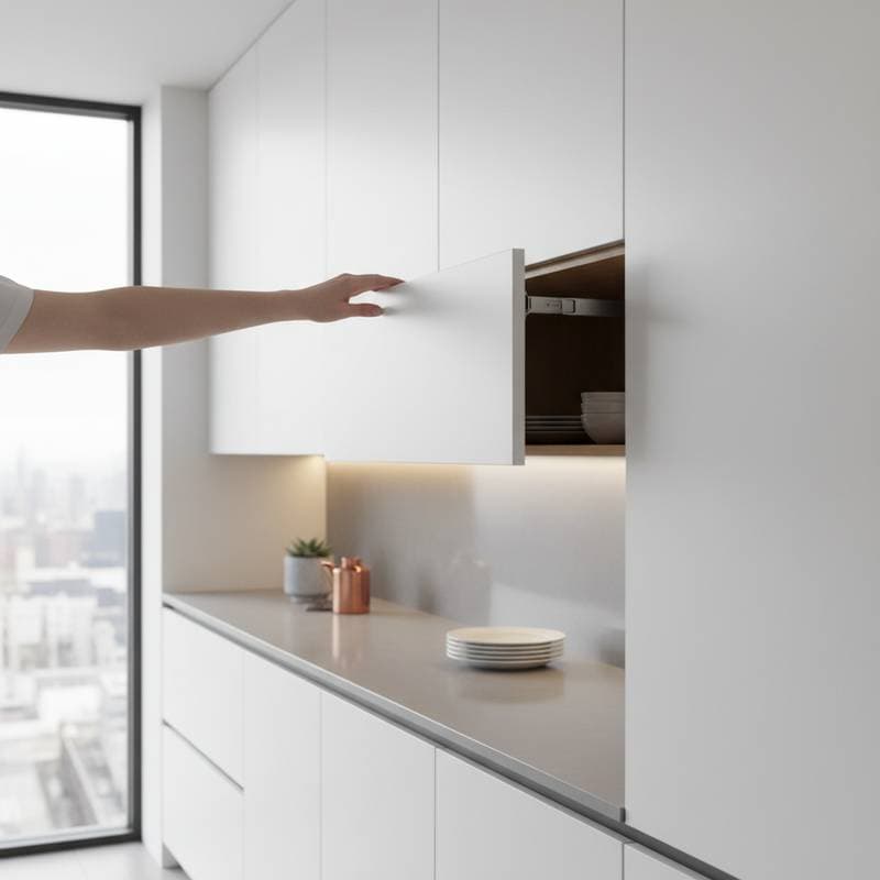 Featured image for Touch Latches Erase Cabinet Hardware for Clean Lines