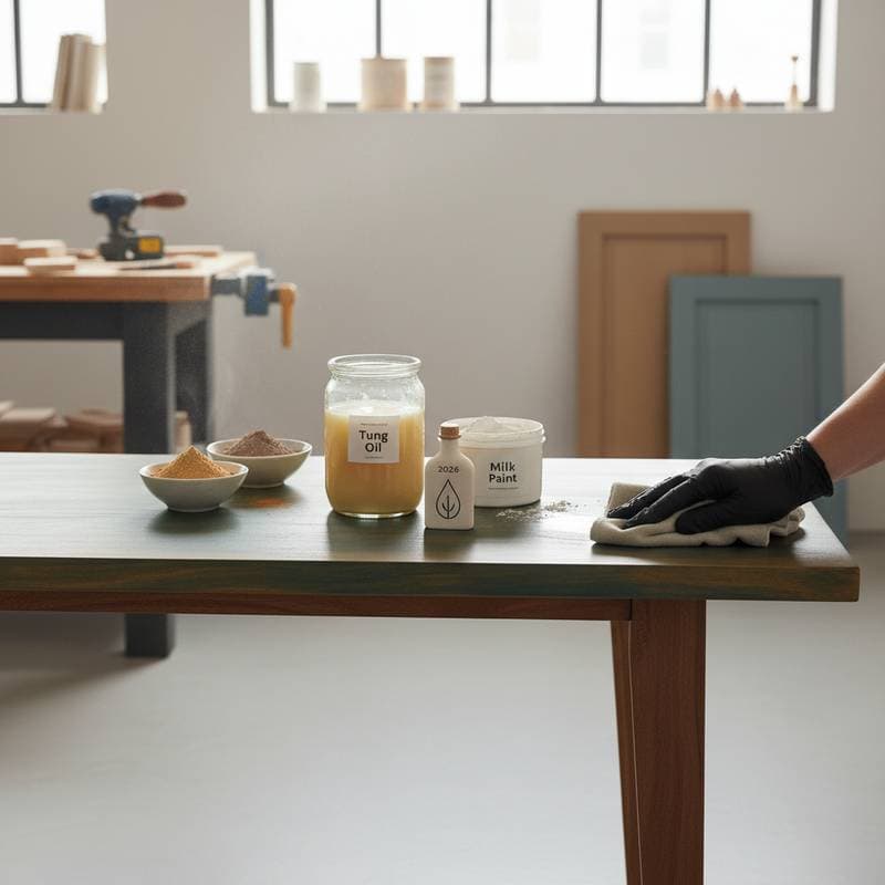 Featured image for Tung Oil Milk Paint Combines Warmth and Durability
