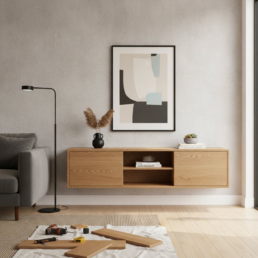 Featured image for Floating Credenzas Clear Floor Space for $250