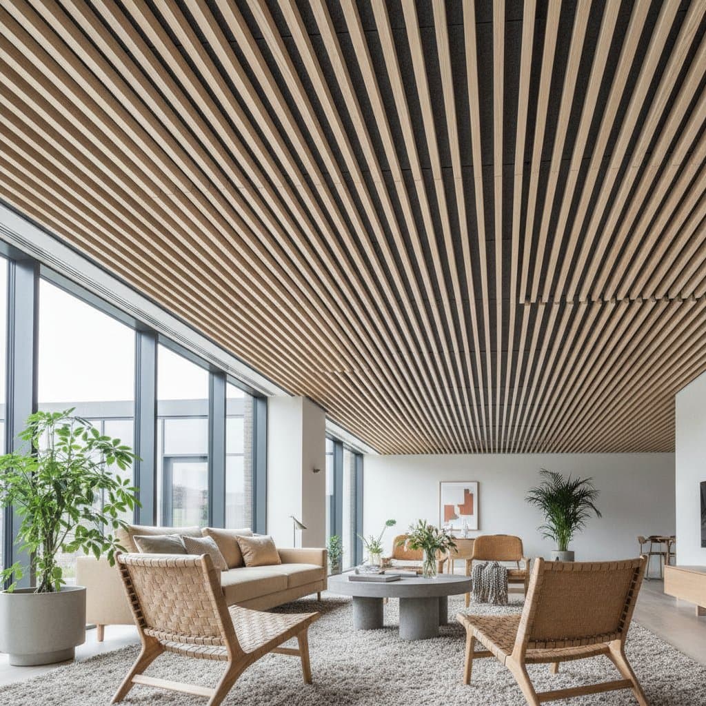 Featured image for Wood Slat Ceilings Cut Echo by 70% in 2026