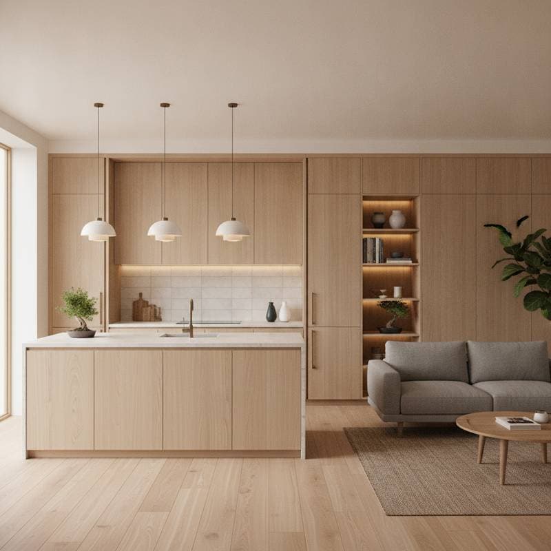 Featured image for Japandi Cabinets Blend Japanese Calm With Scandi Warmth