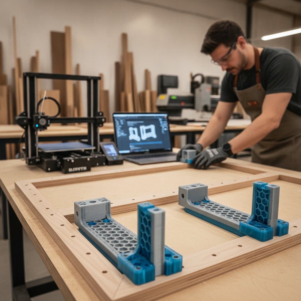 Featured image for 3D-Printed Jigs Cut Cabinet Template Time in Half