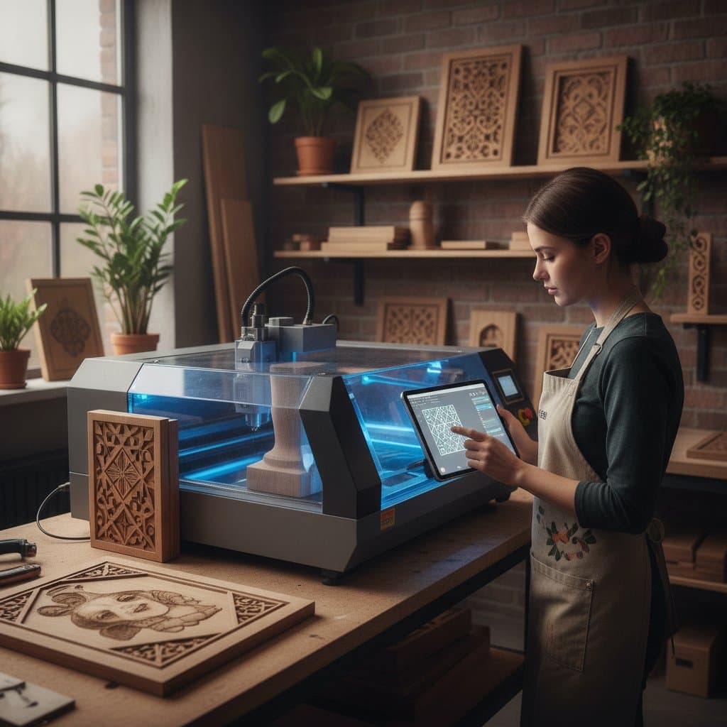 Featured image for AI Engravers Bring Custom Furniture to Small Shops